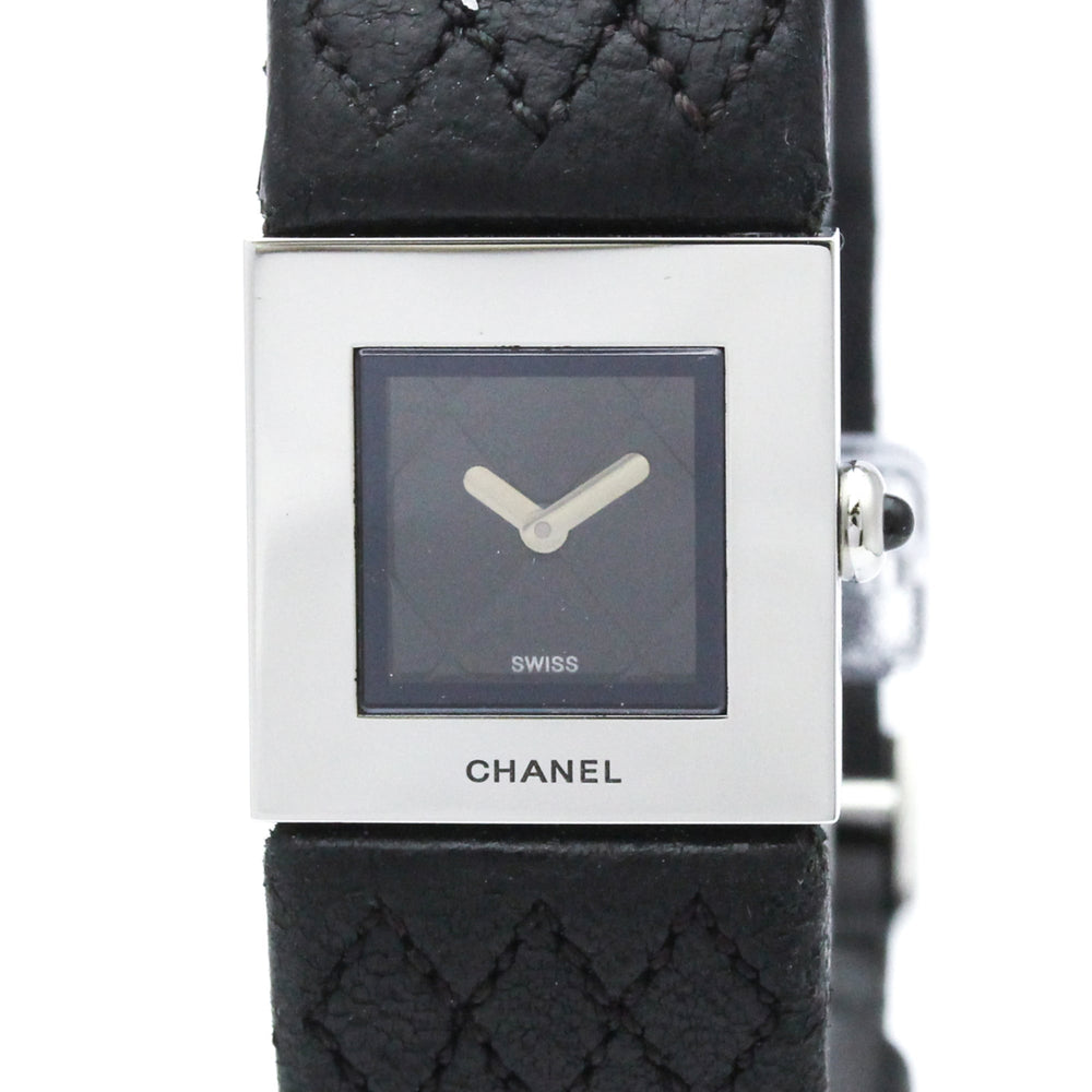 CHANEL Matelasse Stainless Steel Quartz Ladies Watch Polished — Very Good
