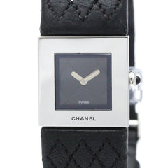 CHANEL Matelasse Stainless Steel Quartz Ladies Watch Polished — Very Good
