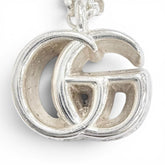 GUCCI 770724 Double G Necklace, 925 Sterling Silver, Weight 5.4g, Women's, Comes with Box and Dust Bag, Very Popular, Highly Recommended! — Like New