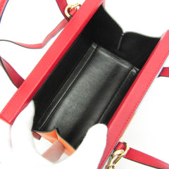 Loewe POSTAL Small Bag BEIJIN 309.37.W85 Women's Leather Handbag,Shoulder Bag Orange,Red Color — Like New