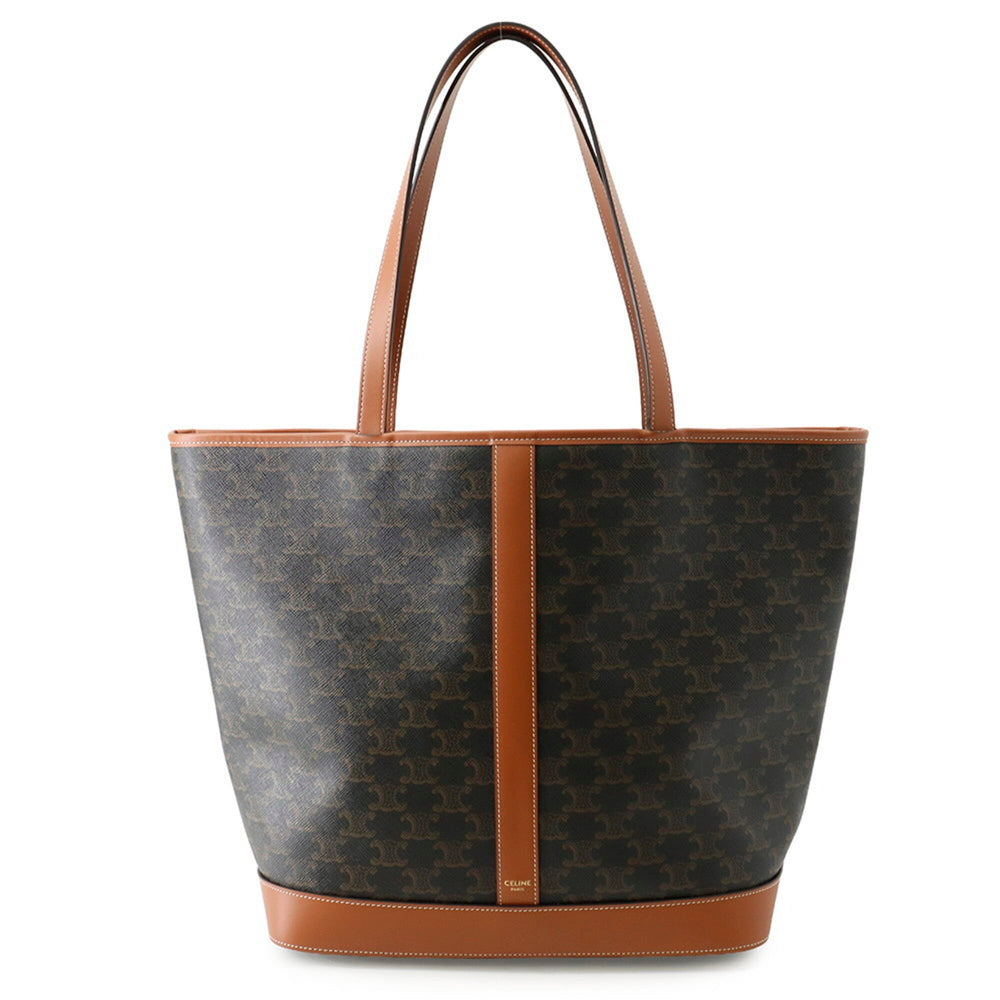 Celine Triomphe Cabas Medium Leather Tote Bag 115072 CELINE Handbag — Like New