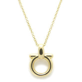 Salvatore Ferragamo Gancini Necklace, 18K Yellow Gold, Women's, Item No. 295381 — Like New