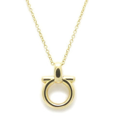 Salvatore Ferragamo Gancini Necklace, 18K Yellow Gold, Women's, Item No. 295381 — Like New