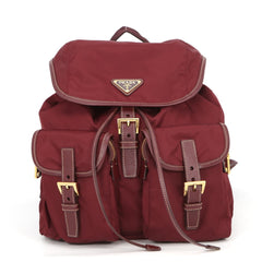 Prada Triangle Backpack, Nylon & Saffiano Leather, BZ0030, PRADA Handbag — Like New