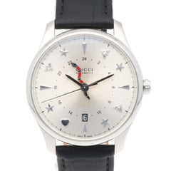 Gucci G-Timeless Watch, Stainless Steel, 126.3, Automatic Winding, Overhauled, Polished, Men's, Used, GUCCI, Bee, Heart, Star — Good