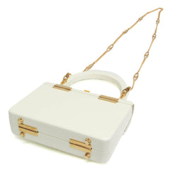 Gucci Sylvie 1969 Acrylic Mini 589482 Women's Acrylic Handbag,Shoulder Bag White — Like New