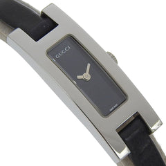 Gucci GUCCI Watch 3900L Stainless Steel x Leather Quartz Analog Display Black Dial Women's — Good