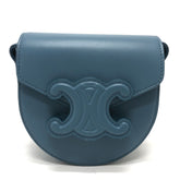 CELINE Triomphe Shoulder Bag blue — Like New