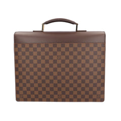 Louis Vuitton Altona PM Damier Business Bag, Canvas N53315 Brown, Men's LOUIS VUITTON — Like New
