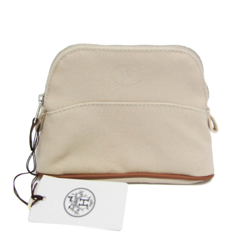 Hermes Bolide Mini Mini Women's Cotton Pouch Light Beige — Like New