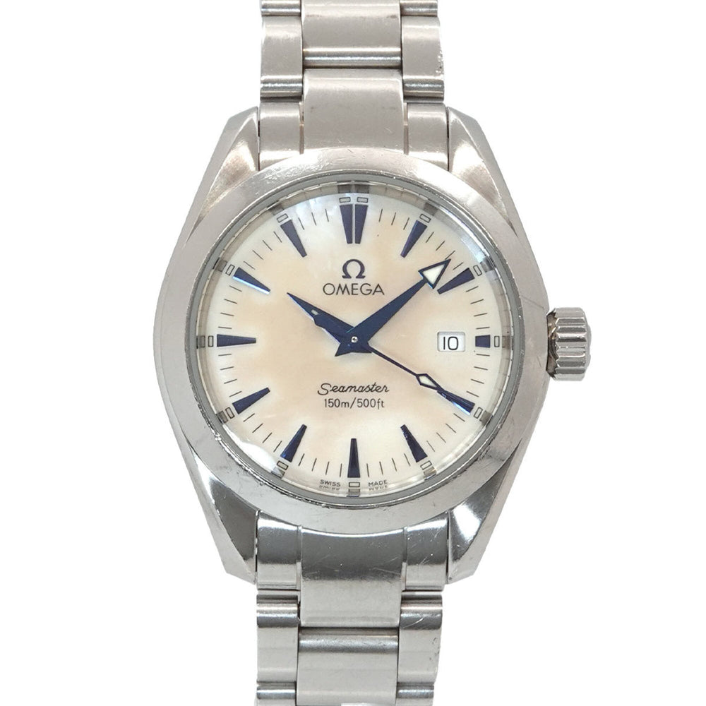 Omega Seamaster Aqua Terra 2577 70 Women's Watch, Date Display, White Shell, Quartz Watch — Very Good