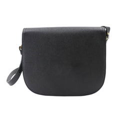 Yves Saint Laurent Shoulder Handbag, Leather, Black, Gold Hardware — Like New