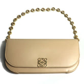 LOEWE Goya Long Chain Clutch Bag Beige A896O45X01 Women's — Like New