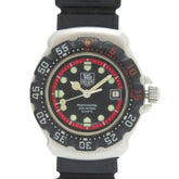 TAG Heuer Formula 1 374.508 Stainless Steel Rubber Black Dial Quartz Wristwatch 1910 — Good