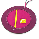 HERMES Petit H Bag Charm Epson Silk Women's Rouge Rose Purple G-230925-73 — New - Store Return