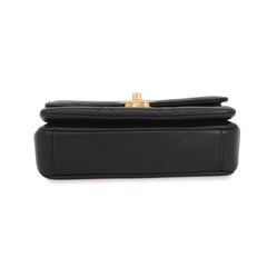 Chanel Chain Shoulder Bag Matelassé Mini Flap Coco Mark Lambskin AS4862 CHANEL Handbag Black Women's — Like New