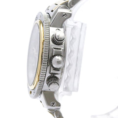 HERMES Clipper Diver Chronograph 18K Gold Steel Watch CL2.320 Polished — Very Good