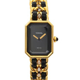 Chanel Premiere H0001 Women's Watch, Size M, Black & Gold, Quartz Movement — Very Good
