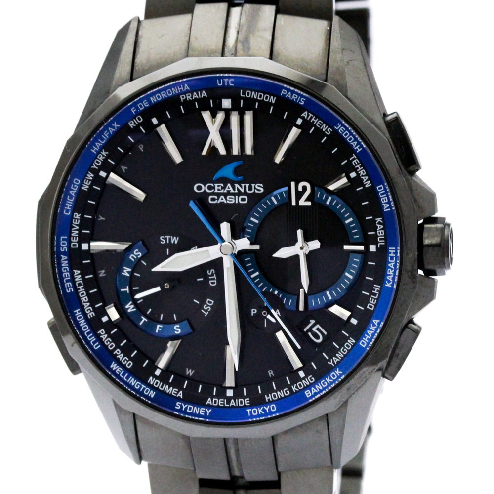 CASIO Oceanus Titanium Manta Solar Mens Watch OCW-S3400B-1AJF — Very Good