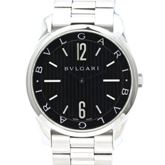 BVLGARI Solotempo ST42BSS ST42S Men's Watch Stainless Steel 40542 — Very Good
