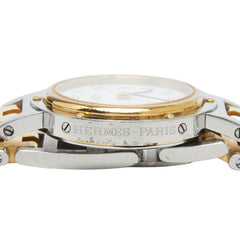Hermes Clipper Watch CL4.220 Quartz White Dial Stainless Steel Women's HERMES — Good