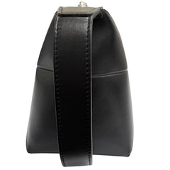 LOEWE C510WBPX01 PUZZLE FOLD Shiny Napa Calf Wash Bag Clutch Black Men's — Like New