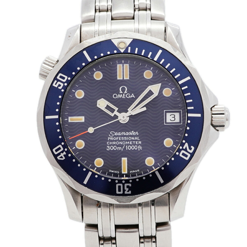 Omega Seamaster 300 Diver 2551.8 Blue Dial Watch (Boys' Size) — Good