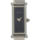 Gucci 1500L Stainless Steel Quartz Analog Watch with Black Dial for Women — Good
