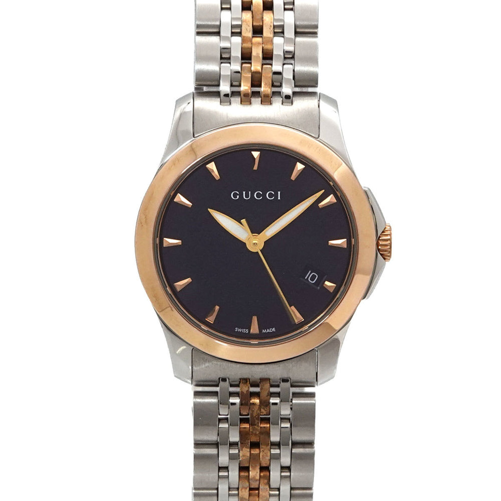 Gucci G-Timeless Combination 126.5 Women's Watch Date Black Quartz G Timeless — Like New