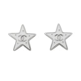 Chanel Cosmo Star Earrings Coco Mark L26 S ABH462 CHANEL Black Women's — Like New
