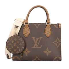 Louis Vuitton OnTheGo PM Monogram Giant Shoulder Bag, Canvas M46373 Brown, Women's, LOUIS VUITTON 2-way — Like New