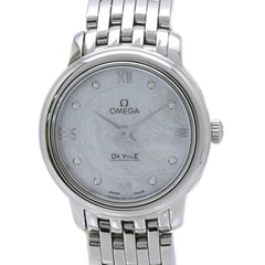 OMEGA De Ville Prestige 8-Diamond Watch 424.10.24.60.55.001 Women's Stainless Steel 40455 — Good