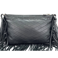 Yves Saint Laurent leather shoulder bag, black — New - Store Return