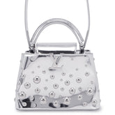 Louis Vuitton handbag, leather, LV x YK Capucines BB, metal dot, M21634, 2-way shoulder bag, Yayoi Kusama, women's, LOUIS VUITTON — Like New