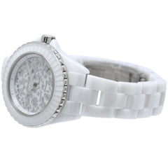 CHANEL J12 Cosmic Diamond H7990 Women's Watch, White Ceramic x Stainless Steel 40440 — New - Store Return