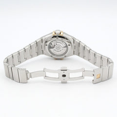 Omega Constellation watch, 18K yellow gold stainless steel, women's, white dial with mother-of-pearl case, model number 123.20.31.20.55.004 — Very Good