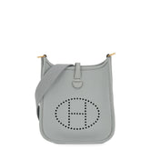 Hermes Evelyne TPM Shoulder Bag 111cm Amazon Blue Glacier Taurillon Clemence W Stamp Handbag Women's HERMES — Like New