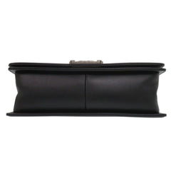 Chanel Boy 25 Coco Mark Lambskin Black Random Plate Shoulder Bag 0269CHANEL — Like New