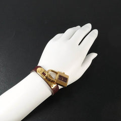 Hermes Kelly Watch, Women's Bordeaux, Quartz with Padlock — Very Good
