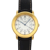 Cartier Must Ronde Vermeil LM W100844B Men's Watch, Date, Ivory, SV925 Quartz Watch — Very Good