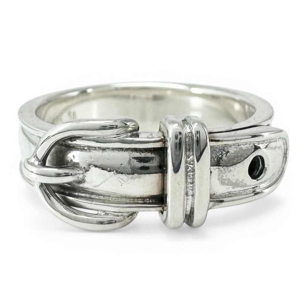 HERMES Vintage Ceinture Ring, SV925, Silver, Size 50, Women's — Like New