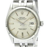 ROLEX Datejust 18K White Gold Steel Automatic Mens Watch 16014 Polished — Very Good