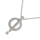 Chanel Omega Diamond Necklace 40cm 18K WG White Gold 750 — Like New