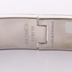 Hermes HERMES Clic Clac PM Bangle Accessory Stainless Steel Enamel Women's Silver/Red — New - Store Return