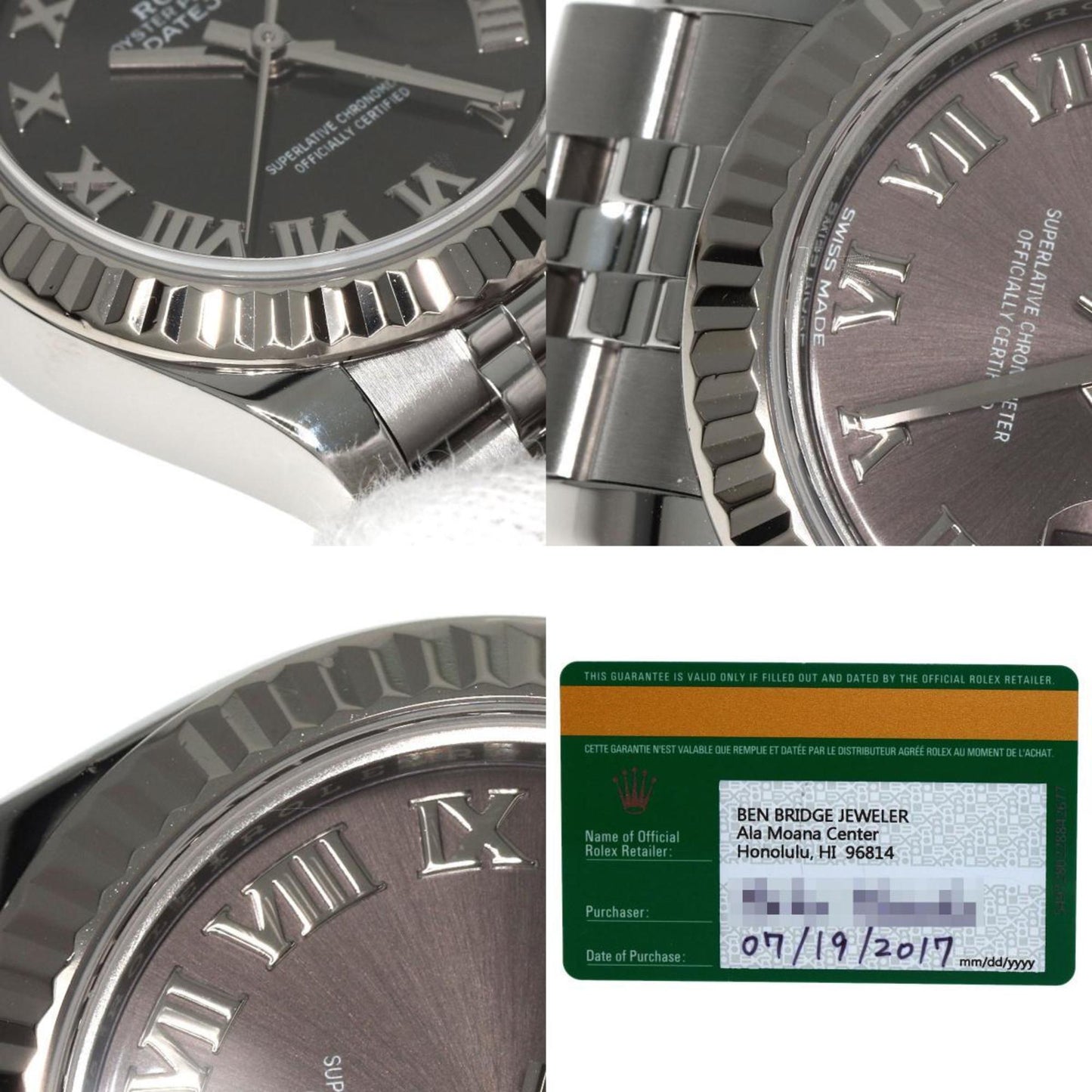 Rolex 279174 Datejust 28 Watch Stainless Steel SS K18WG Ladies ROLEX