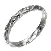 Chanel Matelassé Small Ring, Size 6.5, Platinum 950, Approx. 2.4g — Like New
