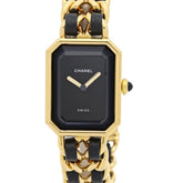 CHANEL Premiere Large Size H0001 483011003 Women's Watch GP (Gold Plated) x Leather 130518 — Very Good