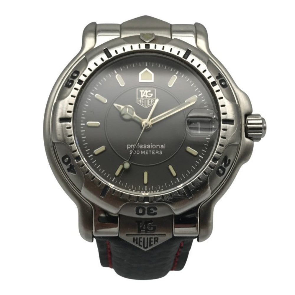 TAG Heuer 6000 Series Professional Men's Analog Quartz Watch with Date, Silver/Gray WH1112 T1 — Good