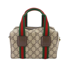 Gucci Ophidia Mini 2-way Hand/Shoulder Handbag, GG Supreme Canvas, Leather, Beige/Brown, 859975 Bag — New - Store Return