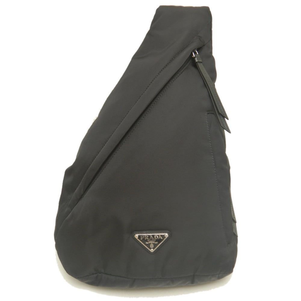 PRADA 2VZ092 Body Bag Re-Nylon NERO Men's 254107 — Like New